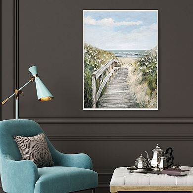 Masterpiece Quiet Calm 30" x 40" Framed Canvas Art