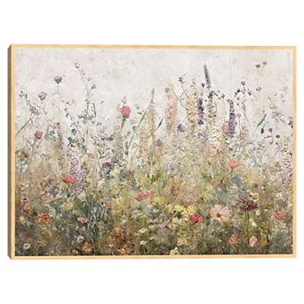 Masterpiece Scrapbook Wilds 30" x 40" Framed Canvas Art