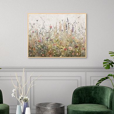 Masterpiece Scrapbook Wilds 30" x 40" Framed Canvas Art