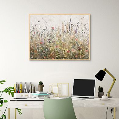 Masterpiece Scrapbook Wilds 30" x 40" Framed Canvas Art