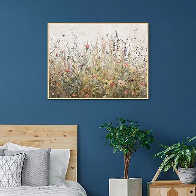 Masterpiece Scrapbook Wilds 30" x 40" Framed Canvas Art