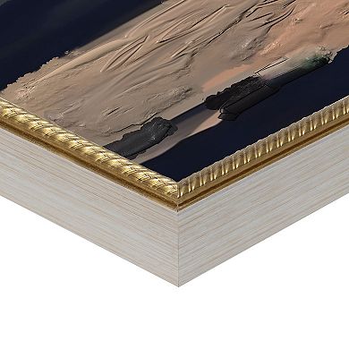 Masterpiece Sunset Reflections 30" x 40" Framed Canvas Art