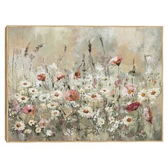 Masterpiece Wildflower Memories 30" x 40" Framed Canvas Art