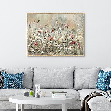 Masterpiece Wildflower Memories 30" x 40" Framed Canvas Art