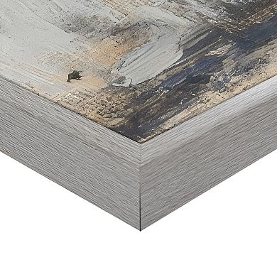 Masterpiece Desert Mountains 35" x 35" Framed Canvas Art