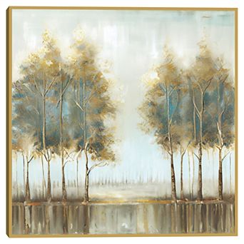 Masterpiece Tree Tales I 35" x 35" Framed Canvas Art