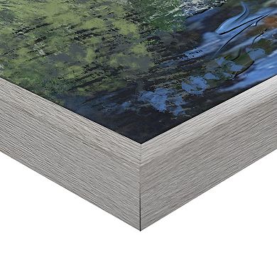 Masterpiece Winding Creek 35" x 35" Framed Canvas Art