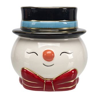 St. Nicholas Square® Enchanted Balsam Ceramic Snowman Candle