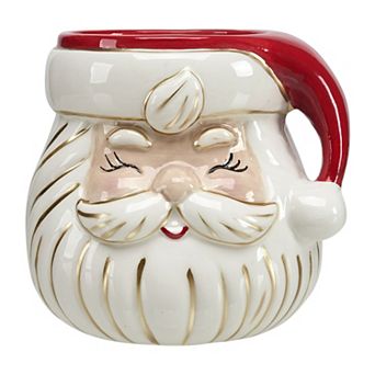 St. Nicholas Square® Holiday Cookies Santa Ceramic Candle