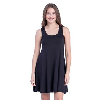 Petite 24Seven Comfort Apparel Sleeveless A-Line Skater Dress