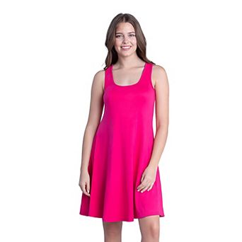 Petite 24Seven Comfort Apparel Sleeveless A-Line Skater Dress