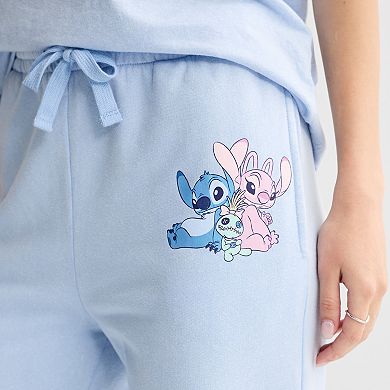 Juniors' Disney's Angel & Stitch Aloha Relaxed Straight Leg Pants