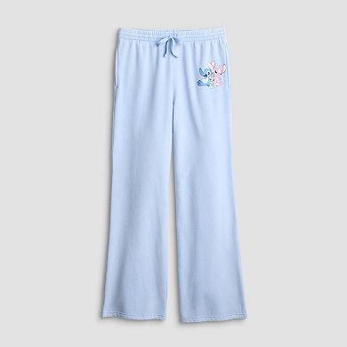 Juniors' Disney's Angel & Stitch Aloha Relaxed Straight Leg Pants