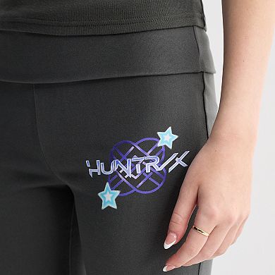 Juniors' K-Pop Demon Hunters Huntrix Foldover Waist Flared Leg Pants