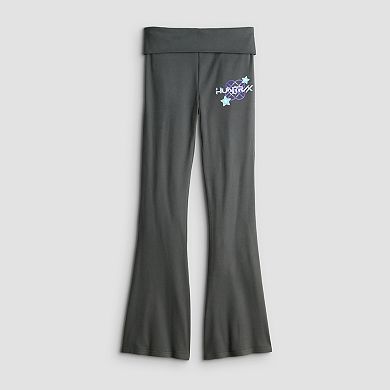 Juniors' K-Pop Demon Hunters Huntrix Foldover Waist Flared Leg Pants