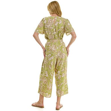 Women's Luxology V-Front Tie Waist Jumpsuit