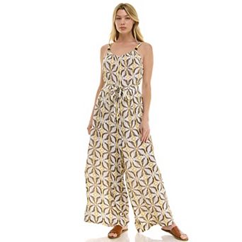 Women's Luxology Tie Waist Beaded Straps Jumpsuit