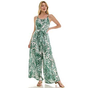 Women's Luxology Tie Waist Beaded Straps Jumpsuit