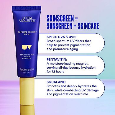 Supreme Screen SPF 50 Mini Mate Facial Sunscreen Moisturizer and Primer