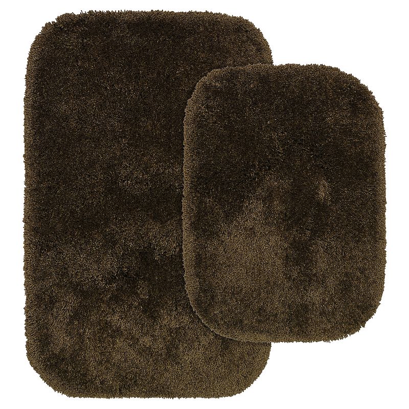 Garland Rug Prestige Spa Plush and Soft 2pc Bath Set, Brown
