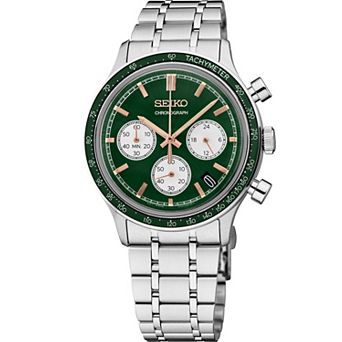 Seiko Essentials Men's Stainless Steel Quartz Chronograph Watch - SSB481