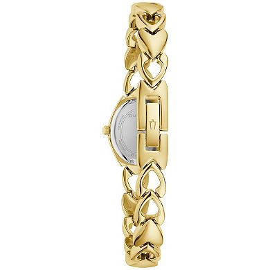 Bulova Womens Heart Link Bracelet Watch - 97L193