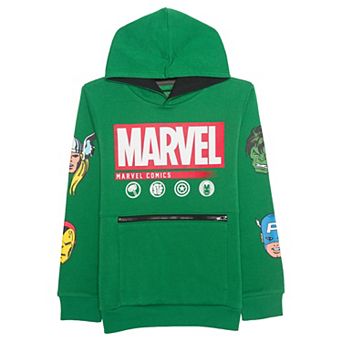Boys 8-20 Marvel Comics Icons Iron Man, Captain America & Heroes Graphic Hoodie