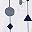 White Navy Geometric