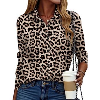 Zeagoo Women s Button Down Shirts, Business Casual Long Sleeve Dressy Fall Tops