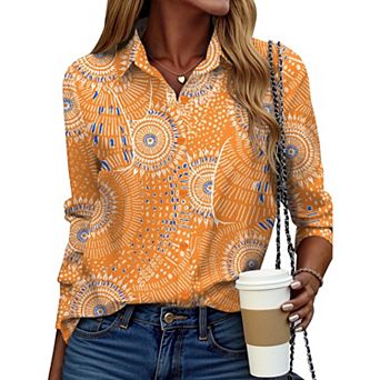 Zeagoo Women s Button Down Shirts, Business Casual Long Sleeve Dressy Fall Tops