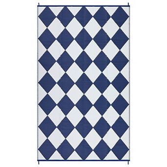 ANIXOL Reversible Waterproof Outdoor Rug, Washable Plastic Straw Patio Mat