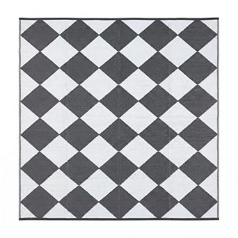 ANIXOL Reversible Waterproof Outdoor Rug, Washable Plastic Straw Patio Mat