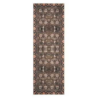 Metro Collection Area Rug Non Slip Stain Resistant Washable Floral Area Rug For In Living Room