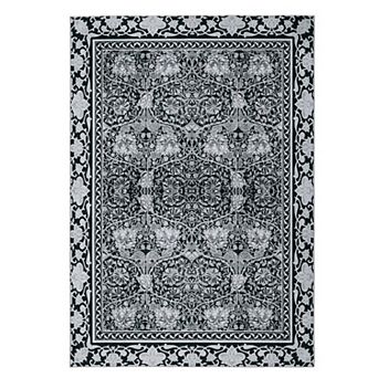 Metro Collection Area Rug Non Slip Stain Resistant Washable Floral Area Rug For In Living Room