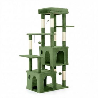 ANIXOL Multi-Level Plush Particle Board Cat Tree Tower