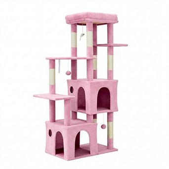 ANIXOL Multi-Level Plush Particle Board Cat Tree Tower