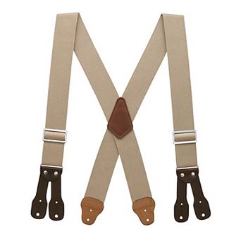 Suspender Store Logger Button Suspenders - Khaki
