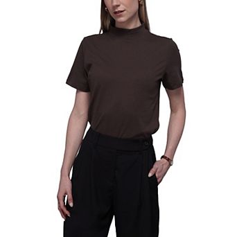 The Everyday Mock Neck Tee