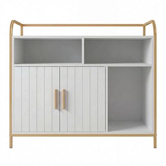 ANIXOL Hidden Barn Door Engineered Wood Cat Litter Box Cabinet