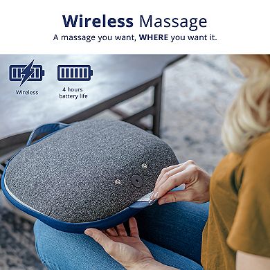 Kumo Cordless Shiatsu Massage Pillow with Heat
