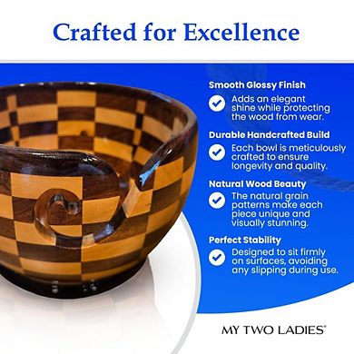 Round Artisan Yarn Bowl