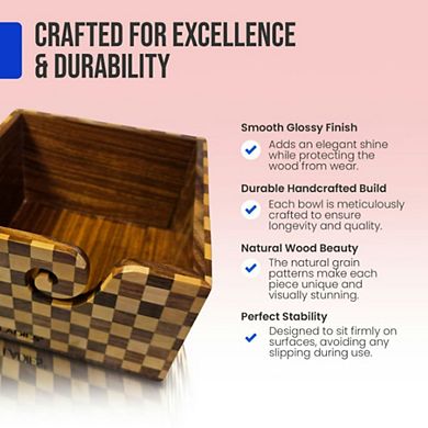 Square Artisan Yarn Bowl