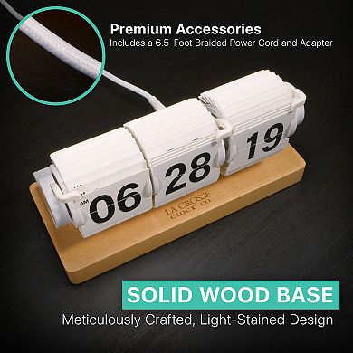 La Crosse Technology Mechanical Flip Quartz Tabletop Timer Clock