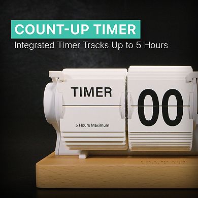 La Crosse Technology Mechanical Flip Quartz Tabletop Timer Clock