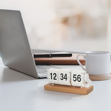 La Crosse Technology Mechanical Flip Quartz Tabletop Timer Clock