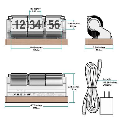 La Crosse Technology Mechanical Flip Quartz Tabletop Timer Clock