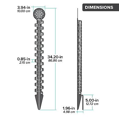 La Crosse Technology 24 Inch Metal Snow Gauge