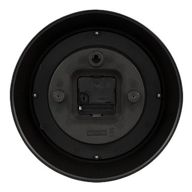 La Crosse Technology La Crosse Clock 9.5 Inch Retro Diner Black Quartz Wall Clock