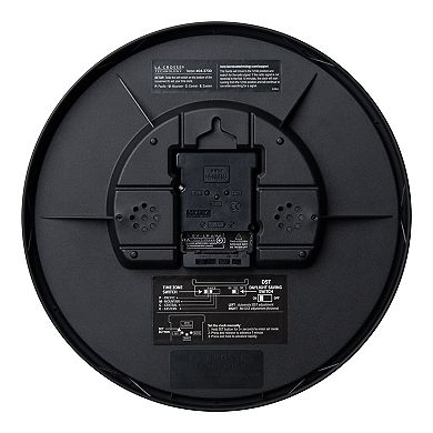 La Crosse Technology Atomic Metal Analog Wall Clock 11.8 Inches