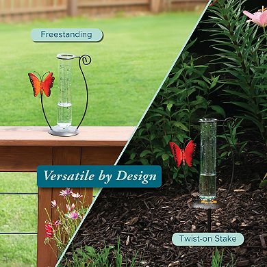 La Crosse Technology 5-Inch Capacity Butterfly Rain Gauge